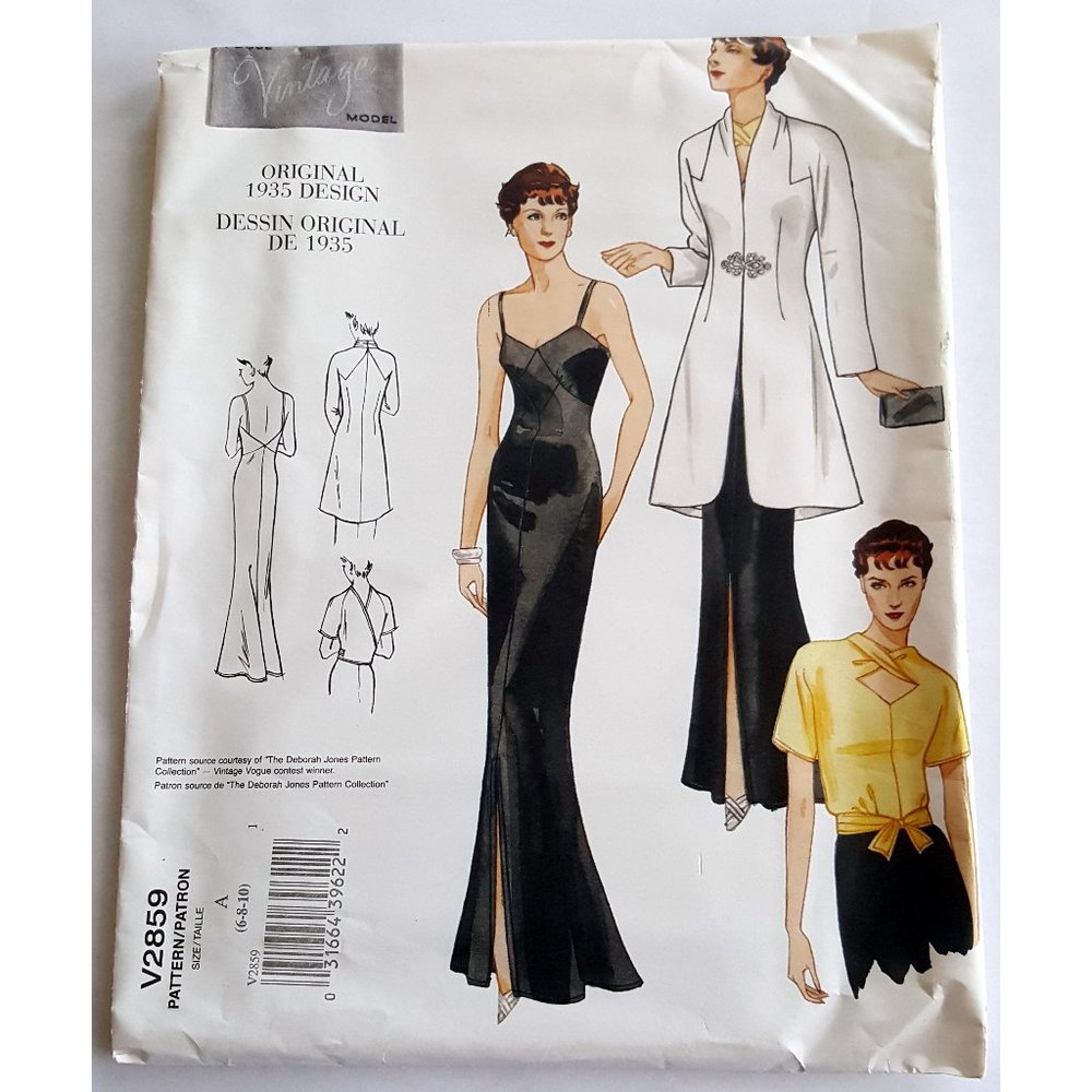 Vintage Vogue 2859 Dress, Blouse and Jacket - Uncut Pattern